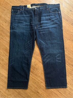NWT Levis 505 Big & Tall blue denim jeans. 54x30